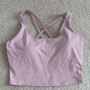 Women's Pink Strappy sports bra CRZ Yoga